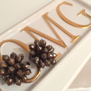 Bronze party earrings